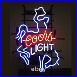 17x14Coors Light Neon Sign Light Handmade Visual Artwork Wall Decor Real Glass