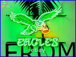 20x15 Philadelphia Eagles Logo Lamp Light Neon Sign With HD Vivid Printing L