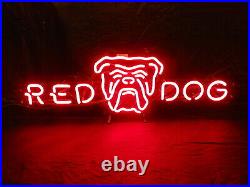 20x16Red Dog Shop Neon Sign Light Lamp Visual Collection Decor Artwork Beer L