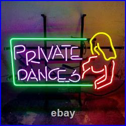 20x16 Private Dances Live Nudes Neon Sign Light Lamp Visual Bar Beer L1344