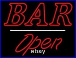 Bar Open 20x16 Neon Sign Light Lamp Gift Show Pub With Dimmer