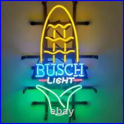 Busch Light Corn Neon Sign Light Bar Shop Gift Wall Window Glass Visual 20