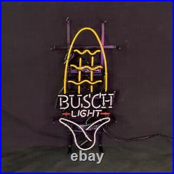 Busch Light Corn Neon Sign Light Bar Shop Gift Wall Window Glass Visual 20