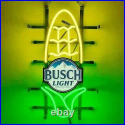 Busch Light Neon Sign 19x12 Lamp Beer Bar Pub Restaurant Room Wall Decor