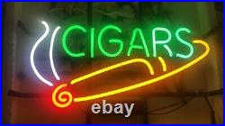 Cigars Cigarette Neon Light Sign 20x16 Lamp Wall Artwork Bar Beer Decor UX