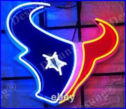 Houston Texans 20x16 Neon Sign Light Lamp With HD Vivid Printing