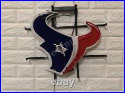 Houston Texans 20x16 Neon Sign Light Lamp With HD Vivid Printing