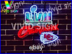 Kansas City Chiefs 57 Champions 20 Neon Light Sign Lamp HD Vivid Printing