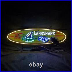 Landskark Lager Glass Neon Light Sign Bar Party Artwork Visual Wall Sign 36x16