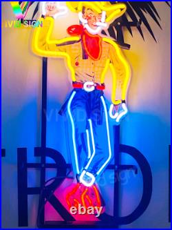 Las Vegas Cowboy Casino Lamp Neon Light Sign 20x15 With HD Vivid Printing