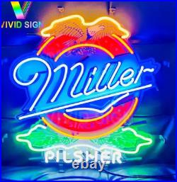 Miller Neon Sign Light Wall Bar Party Artwork Visual With HD 24x20