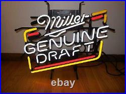 Neon Light Sign Lamp For Miller Genuine Draft Lite Beer 17x14 Wall Decor Bar