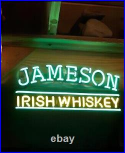 New Jameson Irish Whiskey 17 Neon Light Sign Lamp Wall Decor Beer Bar Open