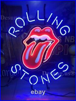 New Rolling Stones Music Lamp Neon Light Sign 17x14 WIth HD Vivid Printing