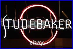 New Studebaker Auto Garage Neon Light Sign 20x16 Beer Lamp Bar Real Glass