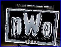 New World Order nWo Neon Light Sign Lamp 24x20 With HD Vivid Printing