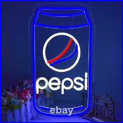 Pepsi Neon Sign Wall Decor Can Cola LED Light American Art Soda Drink 16.1x9in