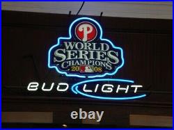 Philadelphia Phillies Light Beer Neon Sign 24x20 Lamp Handmade Bar Club Pub