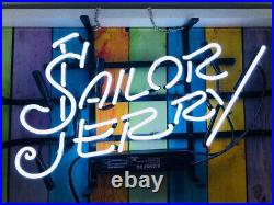 Sailor Jerry Spiced Rum Tattoos Neon Sign Lamp Light Bar Party Club Show 20x16