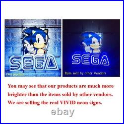 Sega Arcade Video Game Room Light Lamp Neon Sign 20x16 With HD Vivid Printing