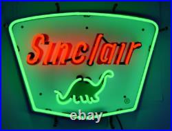 Sinclair Dino Gasoline Neon Sign Light Store Man Cave Nightlight Decor 19x15