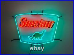Sinclair Dino Gasoline Oil Gas 20x16 Neon Light Sign Lamp HD Vivid Printing