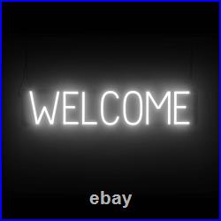 SpellBrite WELCOME Sign Neon Welcome Sign Look, LED Light 29.8 x 6.3