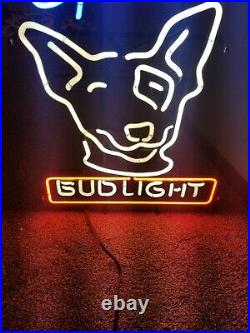 Spuds Bud Light Neon Sign Man Cave Nightlight Store Open Wall Hanging 19x15