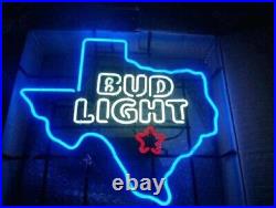 Texas Light Logo 24x20 Neon Sign Lamp Hanging Nightlight Artwork Beer EY