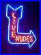 US STOCK 20x16 Live Nudes Right Arrow Bar Neon Sign Light Lamp Beer Cave Decor