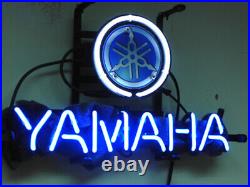 Yamahha Custom Blue Neon Light Sign Club Gift Wall Sign 17x14